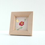 小さくて可愛い日本画｜椿の花と金の蝶々｜ミニアートで心豊かな生活を彩る、癒しのインテリア