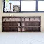 名刺サイズも入るディスプレイボックス　片開きバージョン(ブラウン)