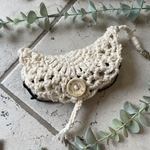 ‪☆crochet コットン メガネサングラス ホルダー‪☆アイボリー