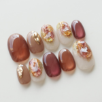 【現品販売】秋の果実ニュアンスネイル◇ネイルチップ【aki-No.19】