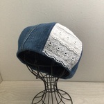 remakeデニムとレースのベレー（58〜60）