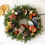 🎃ミニパンプキンのハロウィンリース🎃