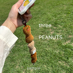 ３ピーナッツ🥜スマホハンドストラップ