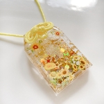 シャカシャカキーホルダー　向日葵の健康御守りシェイカー　yellow 再販