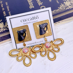 【sale】¥3500→¥1500馬と大ぶり真鍮パーツのヴィンテージピアス