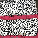 専用🩷ネームカフェマット 2枚 ブラック ピンク ヒョウ柄