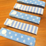 【再販】お名前入れます☆ネームタグ*星×ストライプ