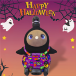 一点物★　オールインワン　ハロウィン　パープル