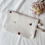 ベビーカートカバー　くまさん刺繍