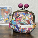 がま口ポーチ 木玉 紫　ジョリーフルール　小物入れ