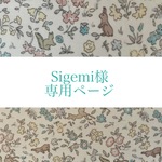 sigemi様専用ページ　（リバティマミーのネオンの生地で製作したミニベア）