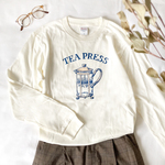 【９月下旬発送】TeaPressロンＴ（クリーム）｜長袖Tシャツ〔紅茶シリーズ〕