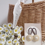 “ 手刺繍 𝑴𝒂𝒓𝒈𝒂𝒓𝒆𝒕 ヘアゴム ” ベビーゴム キッズゴム 刺繍ゴム キッズアクセサリー ヘアアクセサリー