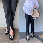 細見え♡柔らかスーパーストレッチ 美脚デニムパンツ【黒 M】KMC-779 973840