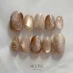 奥行きブラウンニュアンス⌇No.35 / ネイルチップ /秋ネイル / ブラウンネイル / マグネットネイル / 冬ネイル