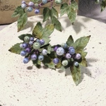 布花　野葡萄ブローチ　1717再販不可