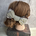 お祭り髪飾り　リボン　ヘリボン　和装