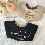 【期間限定】Halloween bib／デザイン2種類／ハロウィン／パーティ／ハロウィン撮影／ベビースタイ／秋