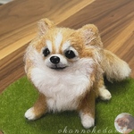 チワワン様専用窓口　たんぽぽの綿毛⚪️🌱チワワ　オーダーメイド　羊毛フェルト　犬　