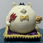 【sadapachiさん専用】まん丸ネコのハロウィン人形「金の悪魔」