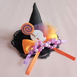 ハロウィン魔女帽子*ぐるぐるキャンディおばけ