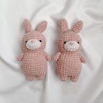もちもちキラキラうさぎちゃんのあみぐるみ🐰
