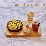 🍠🍠 さつまいもタルト＆さつまいもパフェ　秋のミニチュアスイーツ　