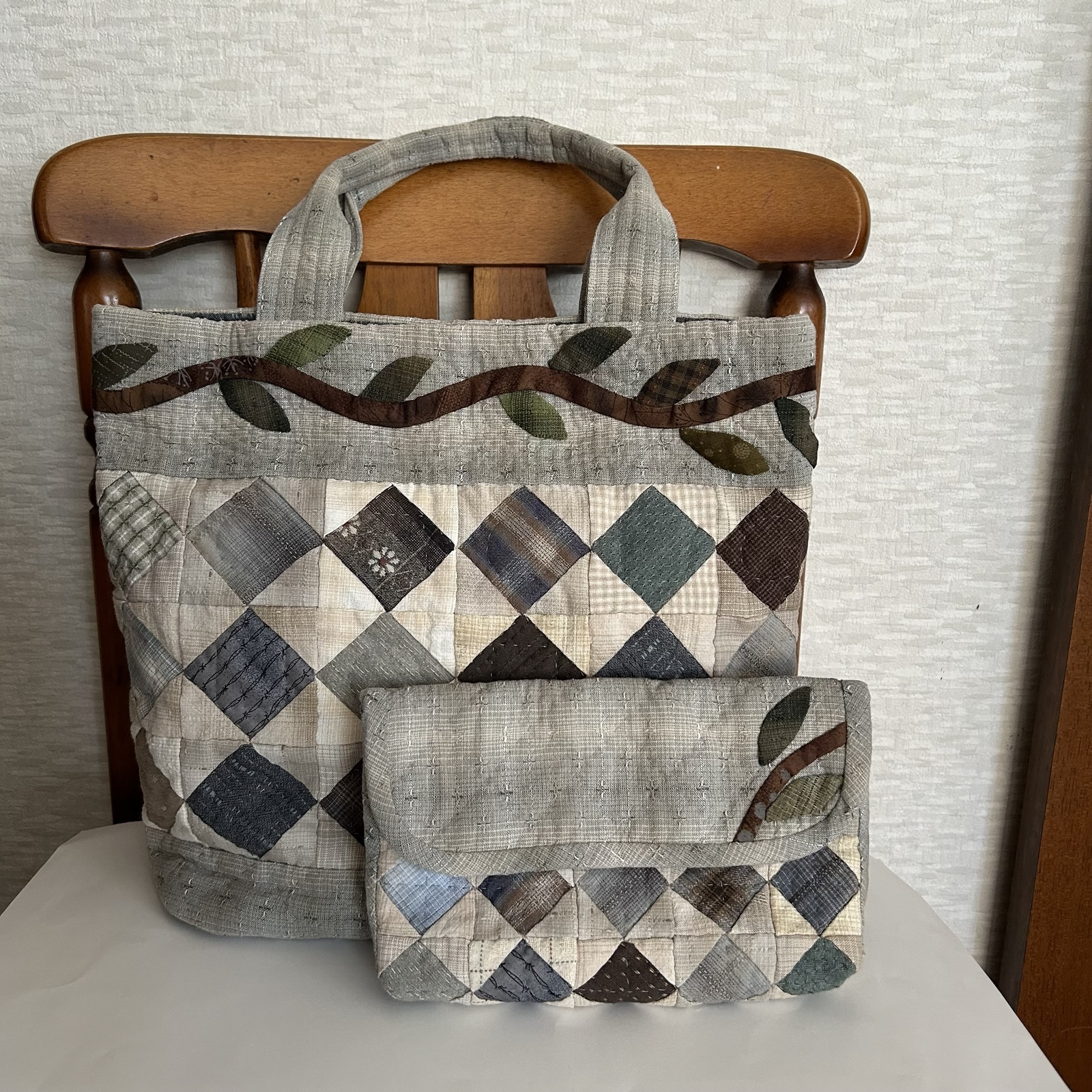 ハンドメイド　パッチワークトートバック パッチワークキルト - トートバッグの人気通販 | minne byGMO