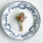 ドライフラワー風ブローチ　レース編み　レース編みアクセサリー　かぎ針編み