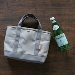 《OUTLET》【S】８号帆布トートバッグ・ライトグレー×グレー