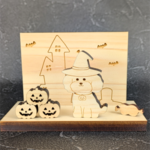 木製 ハロウィンオブジェ【プードル版】
