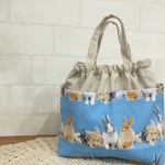 バッグインバッグ*うさぎ おむつポーチ