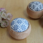 ＊kabob様オーダー品＊こぎん刺し　ピンクッション　【雪】