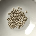 丸カン3mm　サージカルステンレス316　約100個　ゴールドカラー