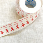 【A323】Thank you リスのラベラー(レッド)