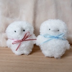 白もぐらキッズのぬいぐるみ
