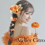 髪飾り 結婚式 成人式 オレンジ ラナンキュラス サマーウェディング ヘアアクセ