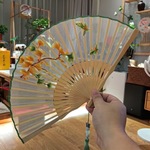 扇子刺繍扇子古風女扇子中国風扇子折りたたみ小扇子 