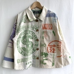 古布のジャケット 粉袋
