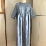 ☆ 最終SALE🍂播州織　細番手デニム　ワンピース