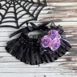 ブラックプリーツフリルチョーカー