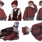 【9月受注販売品】デザインペーパー　COOL BOY CHECK RED CS  コラージュシート