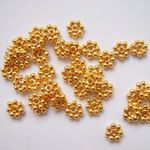 バリのハンドメイドビーズ【v-4003/ヴェルメイユ】バリビーズ・パーツ｜デイジースペーサー(3-3.3mm)/10ヶ