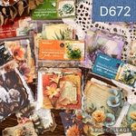 D672★stacked incense★素材紙6種類セット★コラージュに★