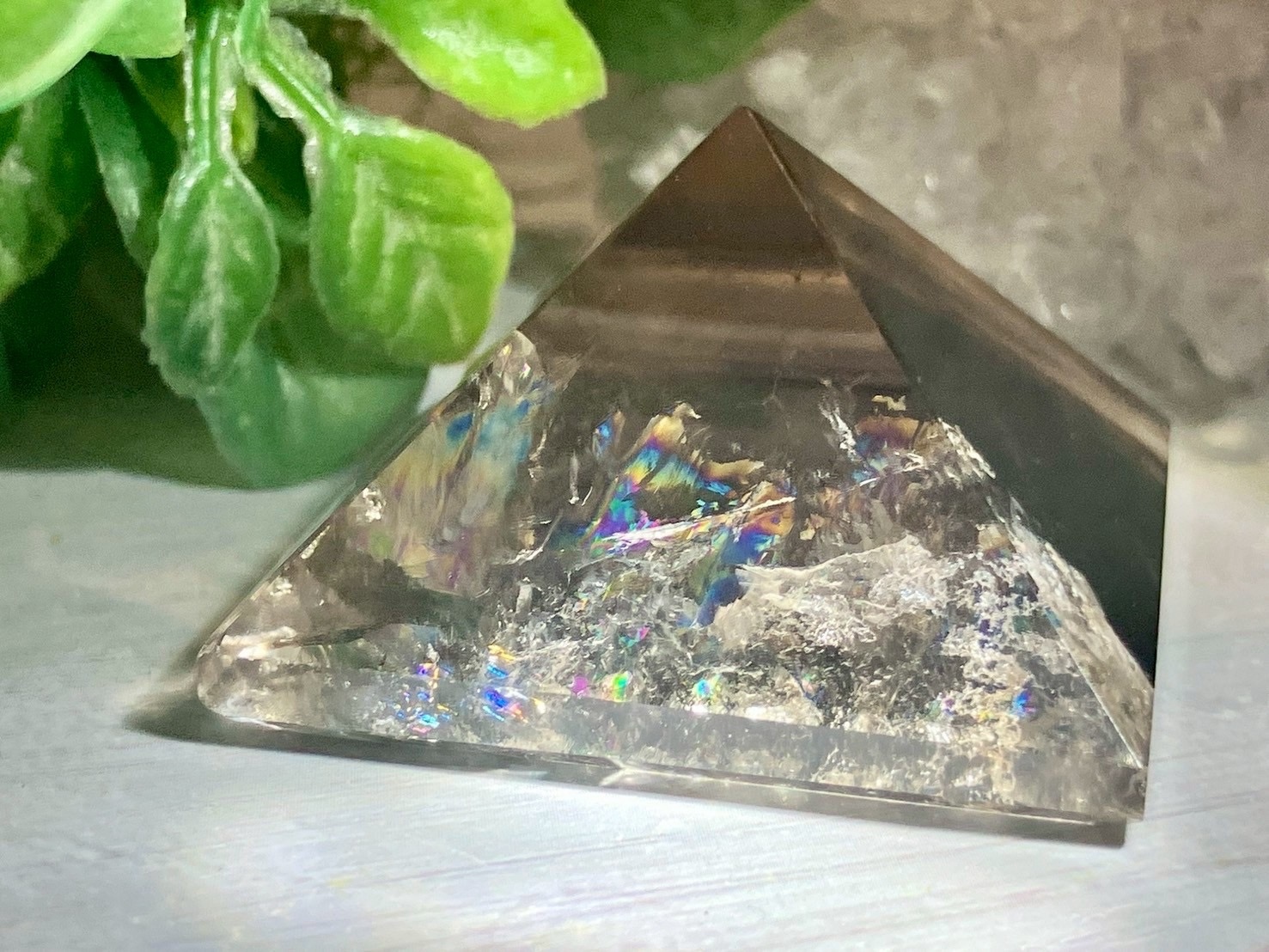 レインボー✨クリスタル 水晶 ダブルポイント - IRISQUARTZ'S