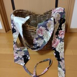 弓巻き 黒猫お花  送料無料