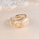 〖リング〗flower garden⌇ﾋﾟﾝｸ　　　　　　　　　　　　　　　　　指輪　ﾘﾝｸﾞ　ﾚｼﾞﾝﾘﾝｸﾞ　お花ﾘﾝｸﾞ　ﾚｼﾞﾝｱｸｾｻﾘｰ