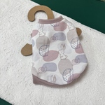 《仕上がり品》わんこ服4Sパピー　ハリネズミとウサギの女の子タンク　
