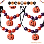 ハロウィン🎃 かぼちゃチャームパールビーズ付🧡💜　＊10本＊