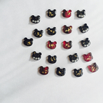 E36.カラフルくまイヤリング(秋カラー お好きな組み合わせで)